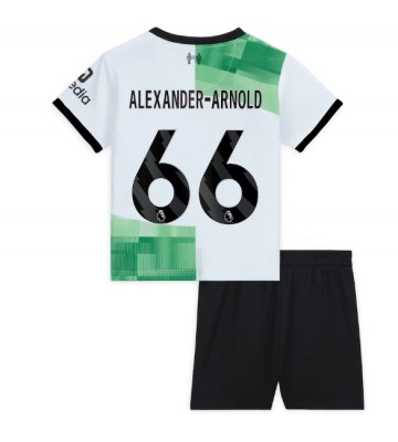 Liverpool Alexander-Arnold #66 Vieras Pelipaita Lasten 2023-24 Lyhyet Hihat (+ Lyhyet housut)